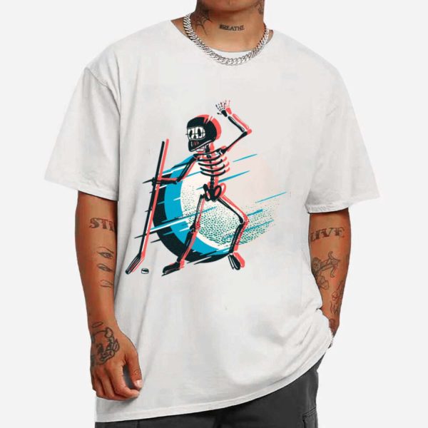 Skeleton Hockey T-shirt