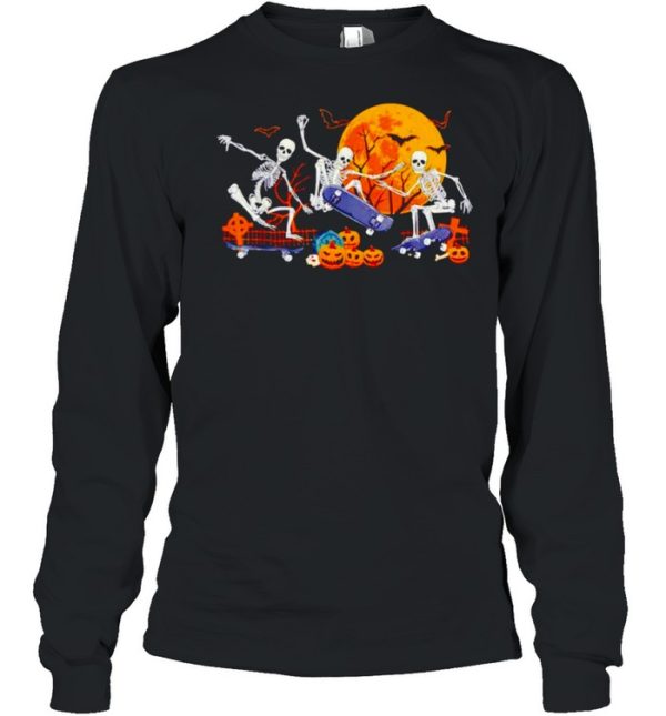 Skeleton Skateboard Halloween shirt