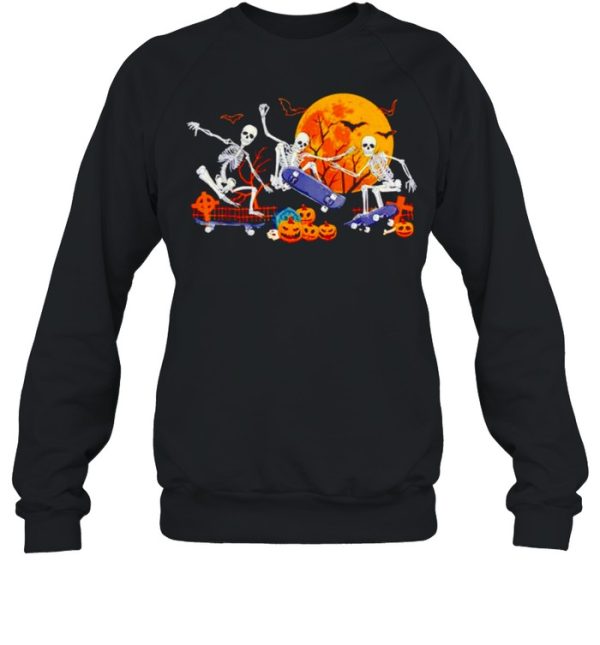 Skeleton Skateboard Halloween shirt