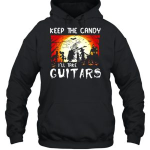 Skeleton keep the candy I’ll take guitars Halloween shirt 4 Skeleton keep the candy I'll take guitars Halloween shirt 5