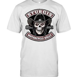 Skull sturgis 81st annual 2021 motorcycle rally shirt 1