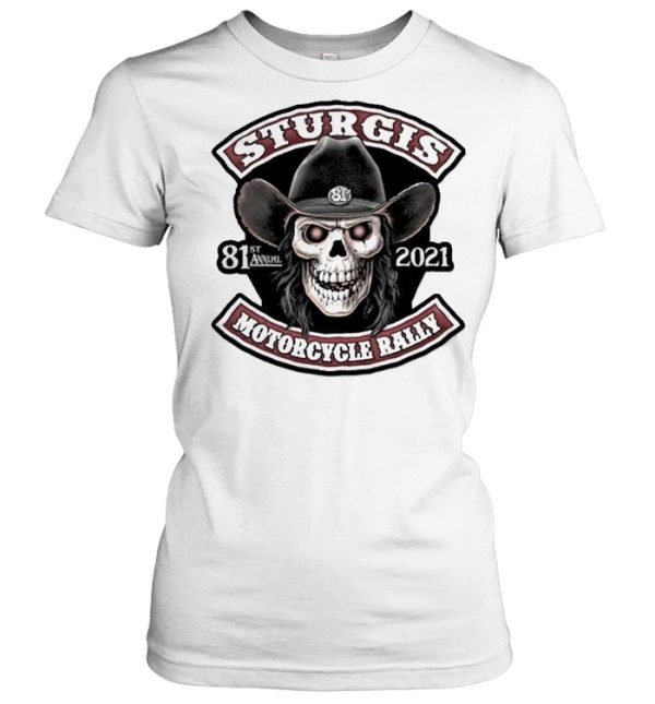 Skull sturgis 81st annual 2021 motorcycle rally shirt