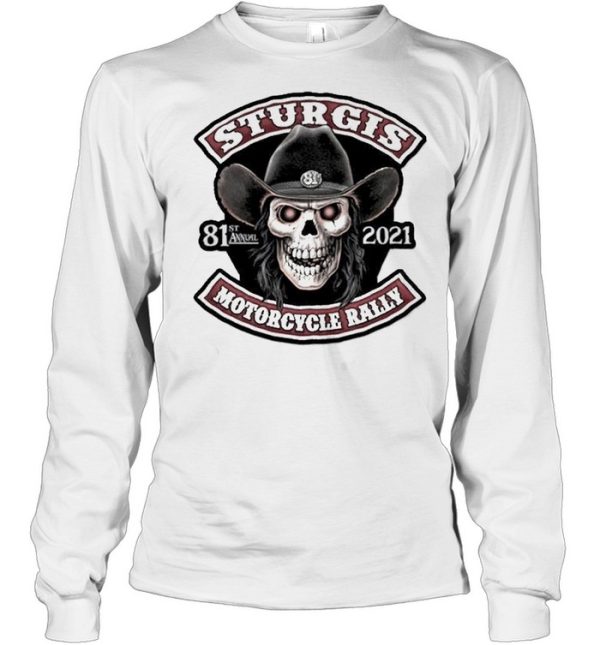 Skull sturgis 81st annual 2021 motorcycle rally shirt