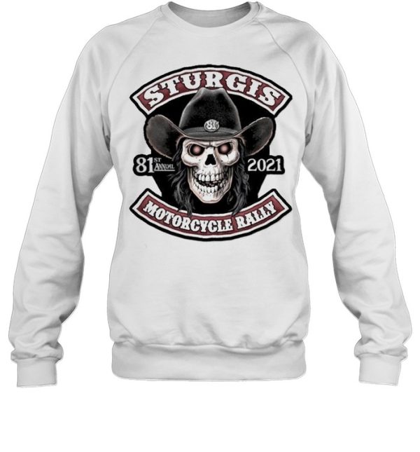 Skull sturgis 81st annual 2021 motorcycle rally shirt