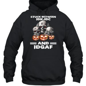 Skulls Pumpkin Stuck Between IDK IDC and IDGAF Halloween shirt 4 Skulls Pumpkin Stuck Between IDK IDC and IDGAF Halloween shirt 5