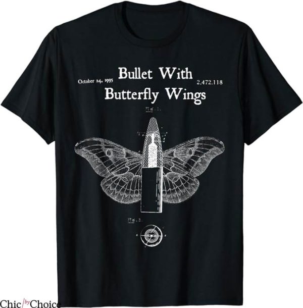 Smashing Pumpkins T-Shirt Bullet Butterfly Wings Pumpkin Tee