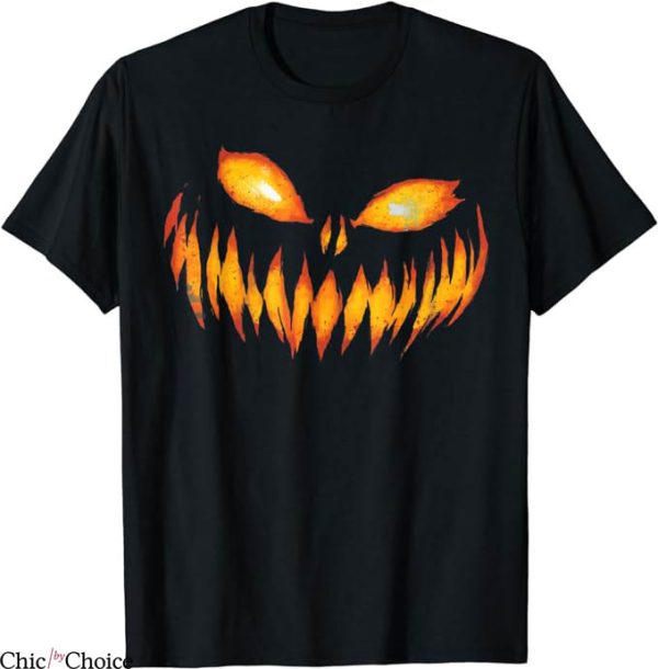 Smashing Pumpkins T-Shirt Scary Carved Pumpkin Face T-Shirt