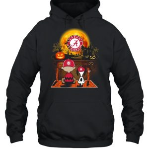 Snoopy and Charlie Brown Pumpkin Alabama Crimson Tide Halloween Moon shirt 4 Snoopy and Charlie Brown Pumpkin Alabama Crimson Tide Halloween Moon shirt 5