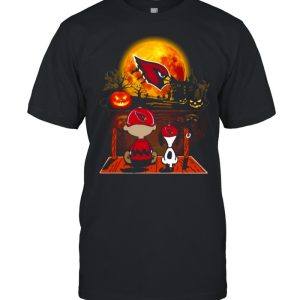 Snoopy and Charlie Brown Pumpkin Arizona Cardinals Halloween Moon shirt Snoopy and Charlie Brown Pumpkin Arizona Cardinals Halloween Moon shirt