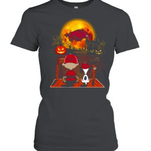 Snoopy and Charlie Brown Pumpkin Arkansas Razorbacks Halloween Moon shirt 1 Snoopy and Charlie Brown Pumpkin Arkansas Razorbacks Halloween Moon shirt 2