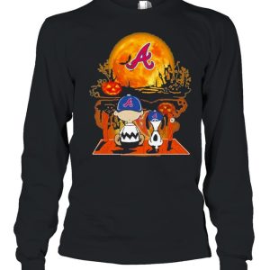 Snoopy and Charlie Brown Pumpkin Atlanta Braves Halloween Moon shirt 2 Snoopy and Charlie Brown Pumpkin Atlanta Braves Halloween Moon shirt 3