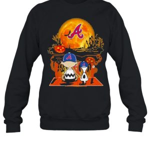 Snoopy and Charlie Brown Pumpkin Atlanta Braves Halloween Moon shirt 3 Snoopy and Charlie Brown Pumpkin Atlanta Braves Halloween Moon shirt 4