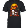 Snoopy and Charlie Brown Pumpkin Braves Halloween Moon shirt