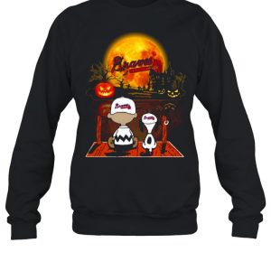 Snoopy and Charlie Brown Pumpkin Braves Halloween Moon shirt 3 Snoopy and Charlie Brown Pumpkin Braves Halloween Moon shirt 4