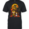 Snoopy and Charlie Brown Pumpkin Chicago Blackhawks Halloween Moon shirt