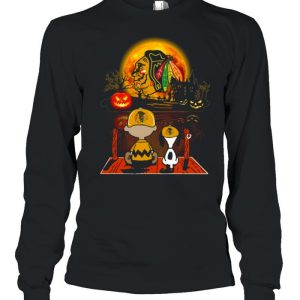 Snoopy and Charlie Brown Pumpkin Chicago Blackhawks Halloween Moon shirt 2 Snoopy and Charlie Brown Pumpkin Chicago Blackhawks Halloween Moon shirt 3