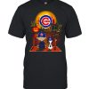 Snoopy and Charlie Brown Pumpkin Chicago Cubs Halloween Moon shirt