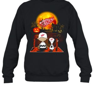 Snoopy and Charlie Brown Pumpkin Detroit Red Wings Halloween Moon shirt 3 Snoopy and Charlie Brown Pumpkin Detroit Red Wings Halloween Moon shirt 4