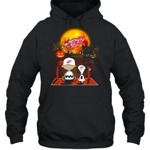 Snoopy and Charlie Brown Pumpkin Detroit Red Wings Halloween Moon shirt 4 Snoopy and Charlie Brown Pumpkin Detroit Red Wings Halloween Moon shirt 5