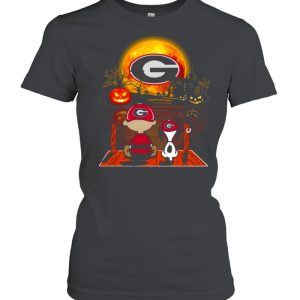 Snoopy and Charlie Brown Pumpkin Georgia Bulldogs Seminoles Halloween Moon shirt 1 Snoopy and Charlie Brown Pumpkin Georgia Bulldogs Seminoles Halloween Moon shirt 2