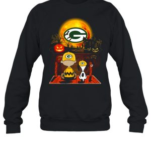 Snoopy and Charlie Brown Pumpkin Green Bay Packers Halloween Moon shirt 3 Snoopy and Charlie Brown Pumpkin Green Bay Packers Halloween Moon shirt 4