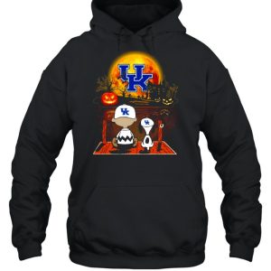 Snoopy and Charlie Brown Pumpkin Kentucky Wildcats Halloween Moon shirt 5