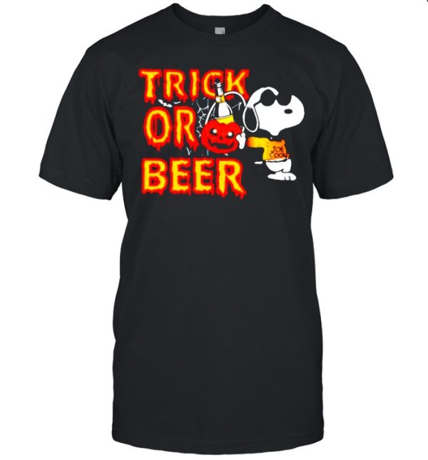 Snoopy trick or beer Halloween shirt