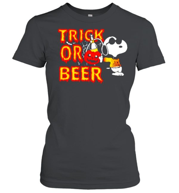 Snoopy trick or beer Halloween shirt