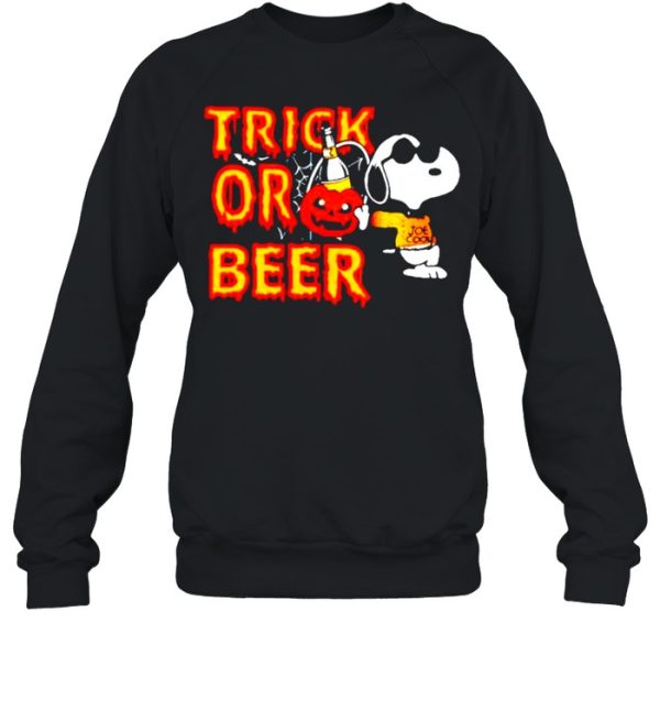 Snoopy trick or beer Halloween shirt