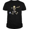 Soccer Skeleton Halloween Men Boys Soccer Player Halloween Shirt