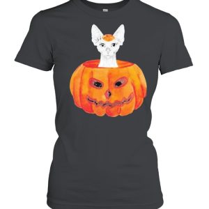Sphynx Cat Pumpkin Halloween Shirt