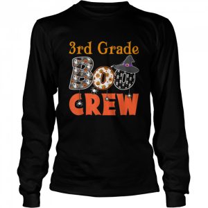 Spooky Halloween Teacher Student 3rd Grade Boo Crew T Shirt B0B7F2JV9W 3