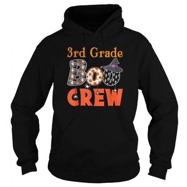 Spooky Halloween Teacher Student 3rd Grade Boo Crew T-Shirt B0B7F2JV9W