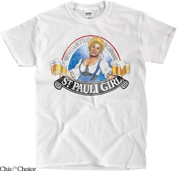 St Pauli T-Shirt Brewed And Bottled German T-Shirt