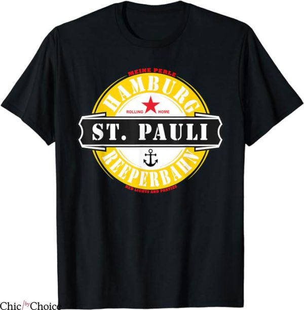 St Pauli T-Shirt Light Party Outfit Kiez T-Shirt
