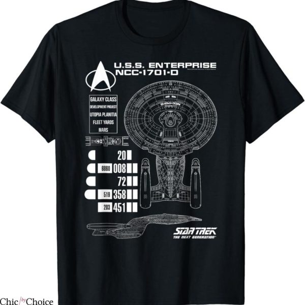 Star Trek T-shirt Enterprise Chart