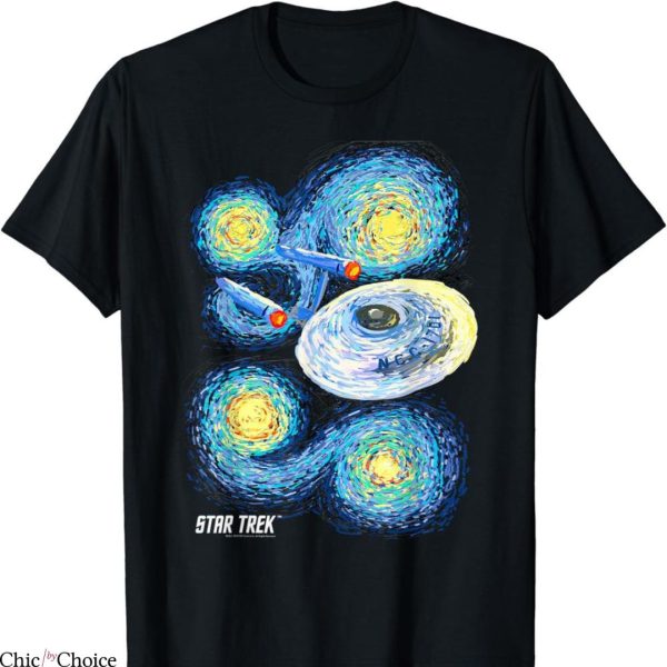 Star Trek T-shirt Starry Night