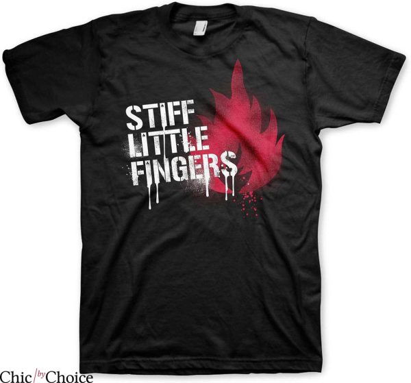 Stiff Little Fingers T-Shirt Graffiti Punk Rock Band