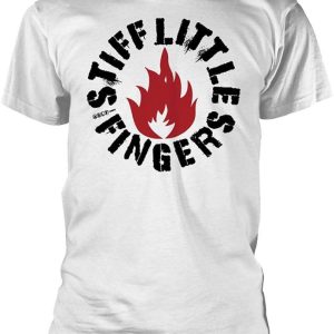 Stiff Little Fingers T-Shirt Punk Round Logo Rock Band