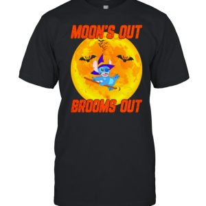 Stitch Halloween moon's out brooms out shirt 1