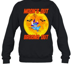 Stitch Halloween moon’s out brooms out shirt 3 Stitch Halloween moon's out brooms out shirt 4