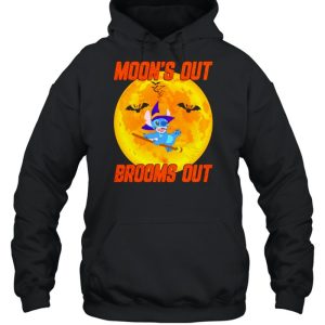 Stitch Halloween moon’s out brooms out shirt 4 Stitch Halloween moon's out brooms out shirt 5