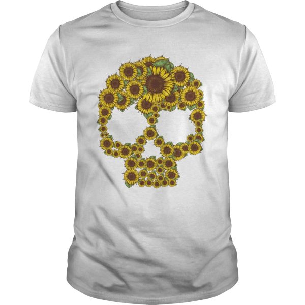 Sunflower skull shirt, hoodie, long sleeve