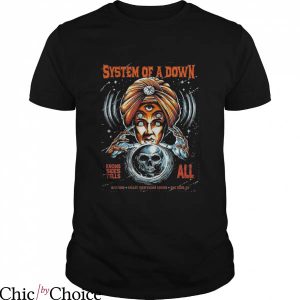 System Of A Down T-Shirt Knows Sees Tells All