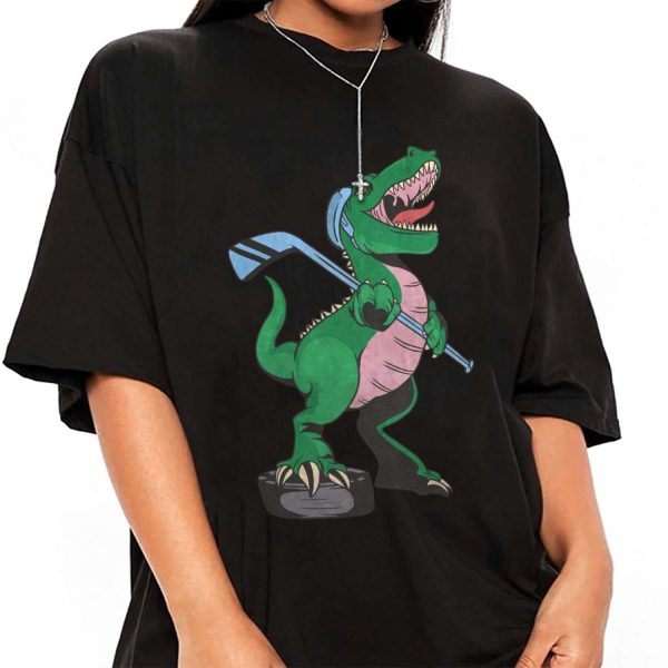 T-Rex Playing Hockey T-shirt