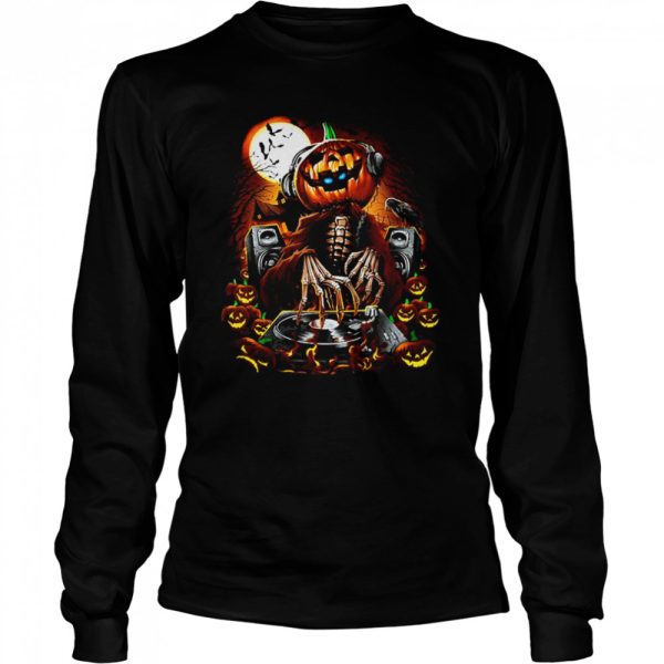 The Dead Dj Funny Halloween Pumpkin Head shirt