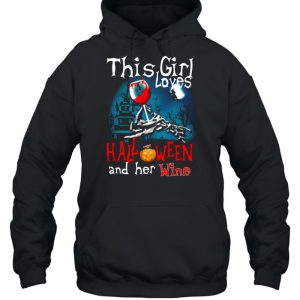 This Girl Loves Halloween And Her Wine Shirt 4 This Girl Loves Halloween And Her Wine Shirt 5