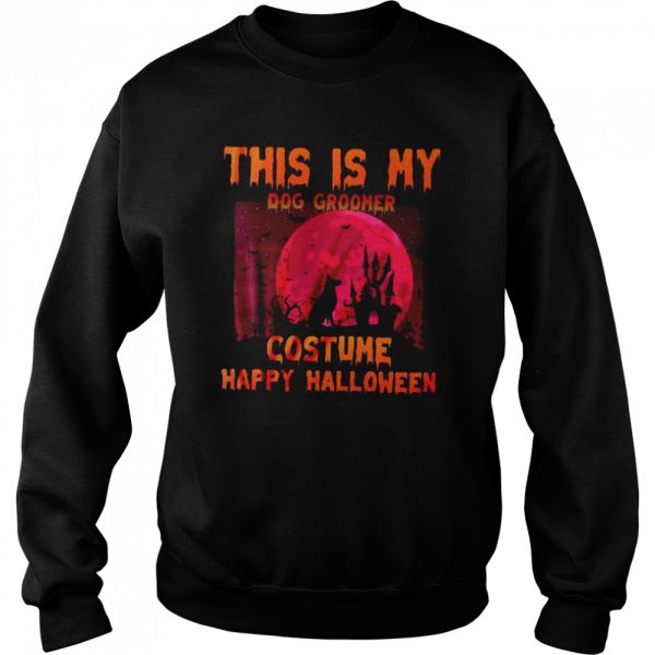 This Is My Dog Groomer Costume Happy Halloween T-shirt