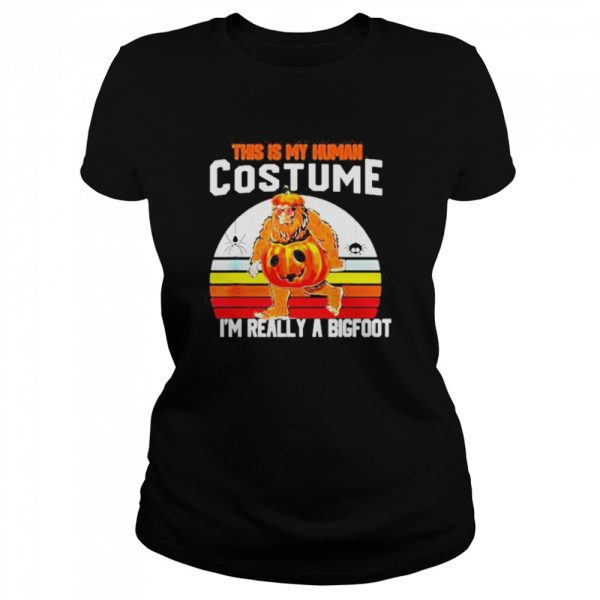 This Is My Human Costume Bigfoot Halloween 2022 Vintage Shirt