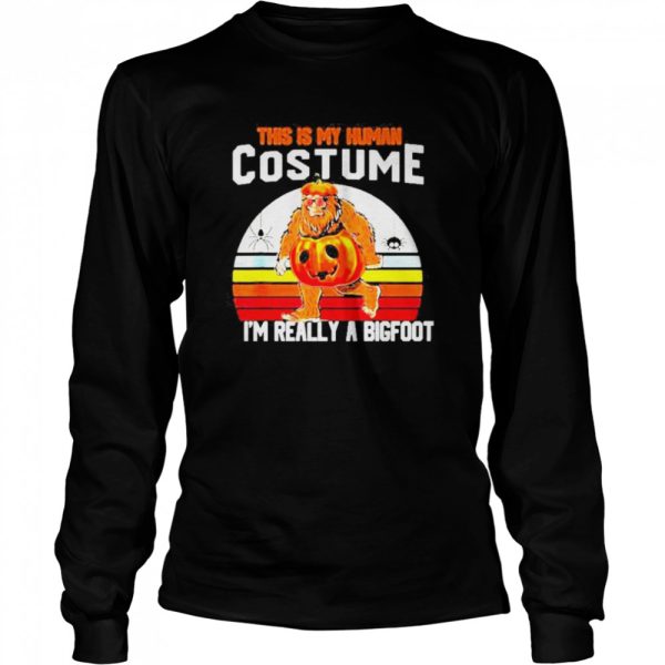 This Is My Human Costume Bigfoot Halloween 2022 Vintage Shirt